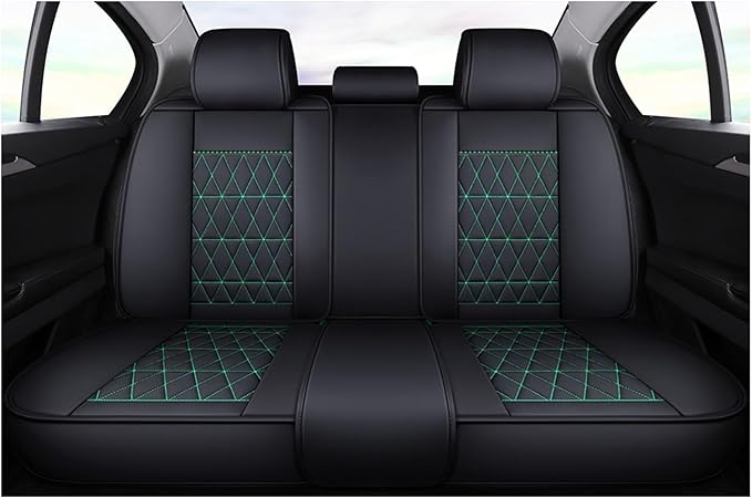 Leather Car Seat Covers,Waterproof Seat Covers 5-Seater Full Set with Airbag Compatible,Universal Automotive seat Covers for Cars,SUV,Trucks,Pickup