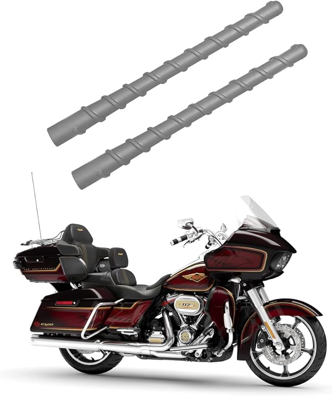 Short Antenna for Harley Davidson Touring | Street Glide | Electra Glide | Road Glide | Tri Glide | Ultra Limited/Classic, 1998-2026 | Designed for Optimized Radio Reception, 7 Inches Spiral Antenna
