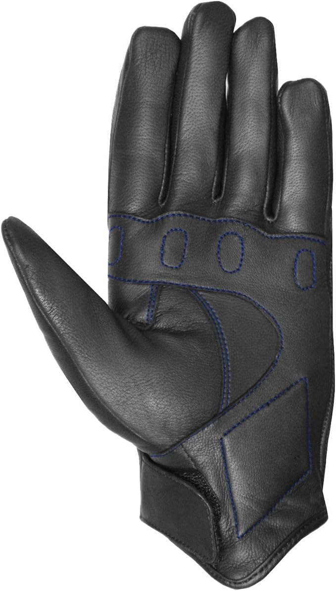 Jackets 4 Bikes Motorcycle Gloves - Premium Leather for Men Women, Touchscreen, Non-Slip, Motorbike Cruiser Street Biker Protector Glove