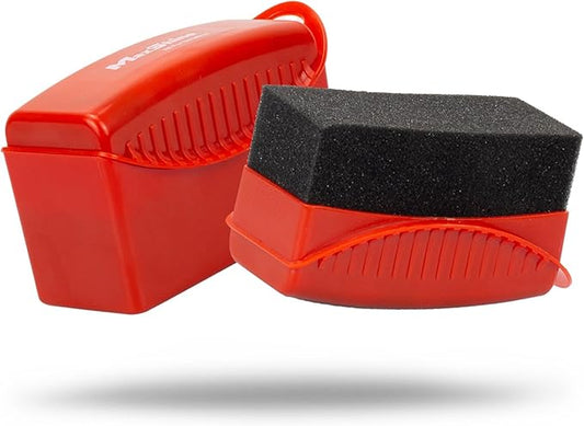 Maxshine Universal Tire Shine Applicator with Protective Cover | Dense Foam Pad with Ergonomic Grip | Mess-Free Tire Dressing Tool for Coating, Cleaning & Car Detailing | Auto, Boat & Marine Detailing