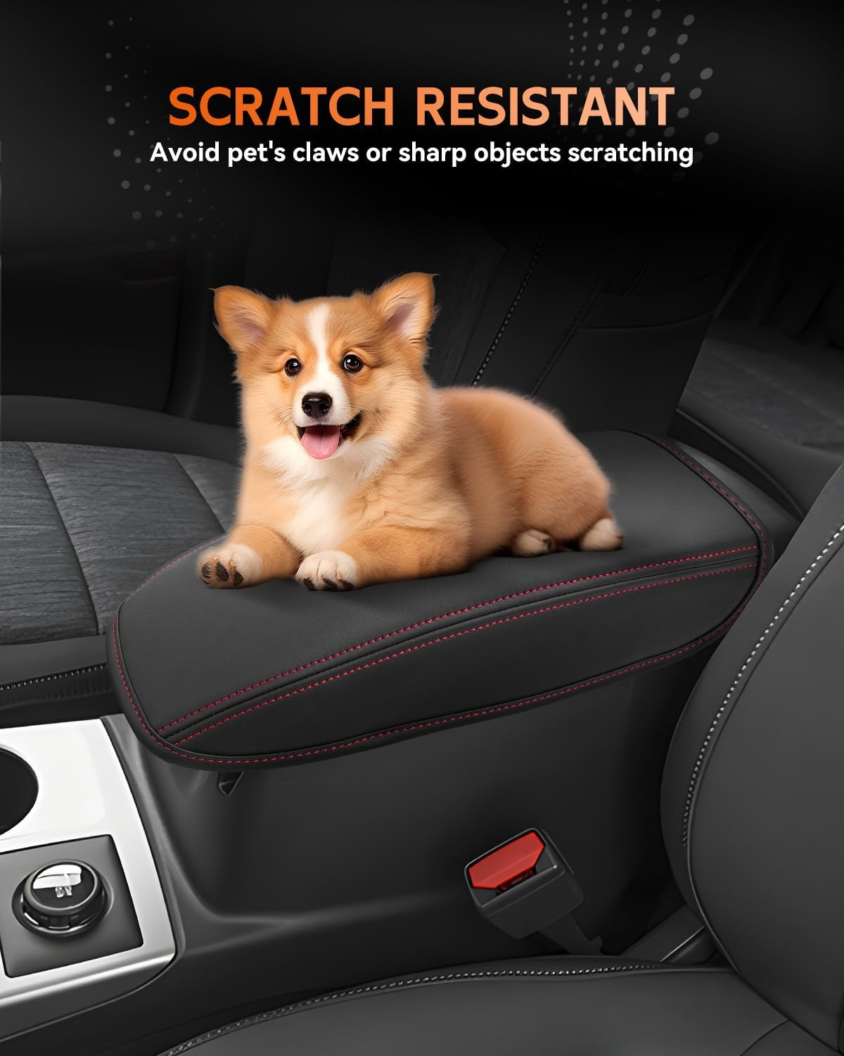 CDEFG for Ford Bronco Sport 2021-2025 Center Console Cover Armrest Box Cover for Bronco Sport 2021 2022 2023 2024 2025 Accessories Console Arm Rest Protector