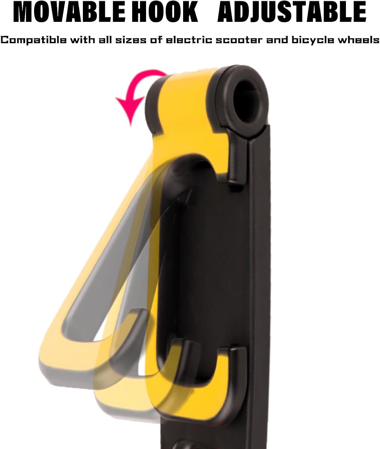 Bike Rack Garage Bicycle Wall Mount Holder Garage Hooks for Hanging Bike Bicycle Vertical Bike Hooks Easily Hang/Detach in Indoor Bike Storage or Garage Organizers and Storage Black