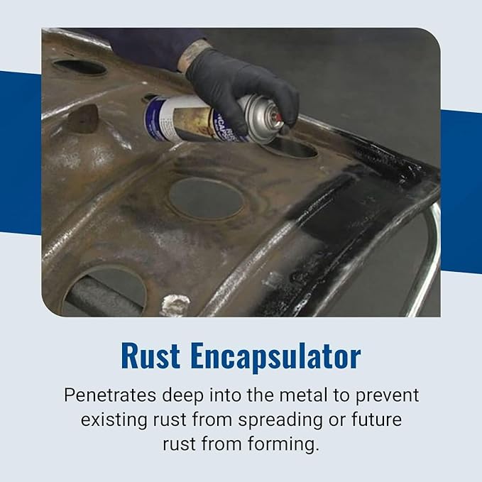 Eastwood Rust Encapsulator Aerosol | Quick Drying with UV Resistance and Heat Resistance up to 400 Degrees Fahrenheit | 15 Oz, Black | 4 Pack