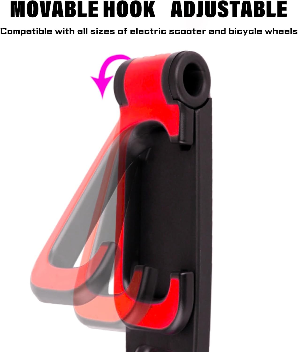 Bike Rack Garage Bicycle Wall Mount Holder Garage Hooks for Hanging Bike Bicycle Vertical Bike Hooks Easily Hang/Detach in Indoor Bike Storage or Garage Organizers and Storage Red