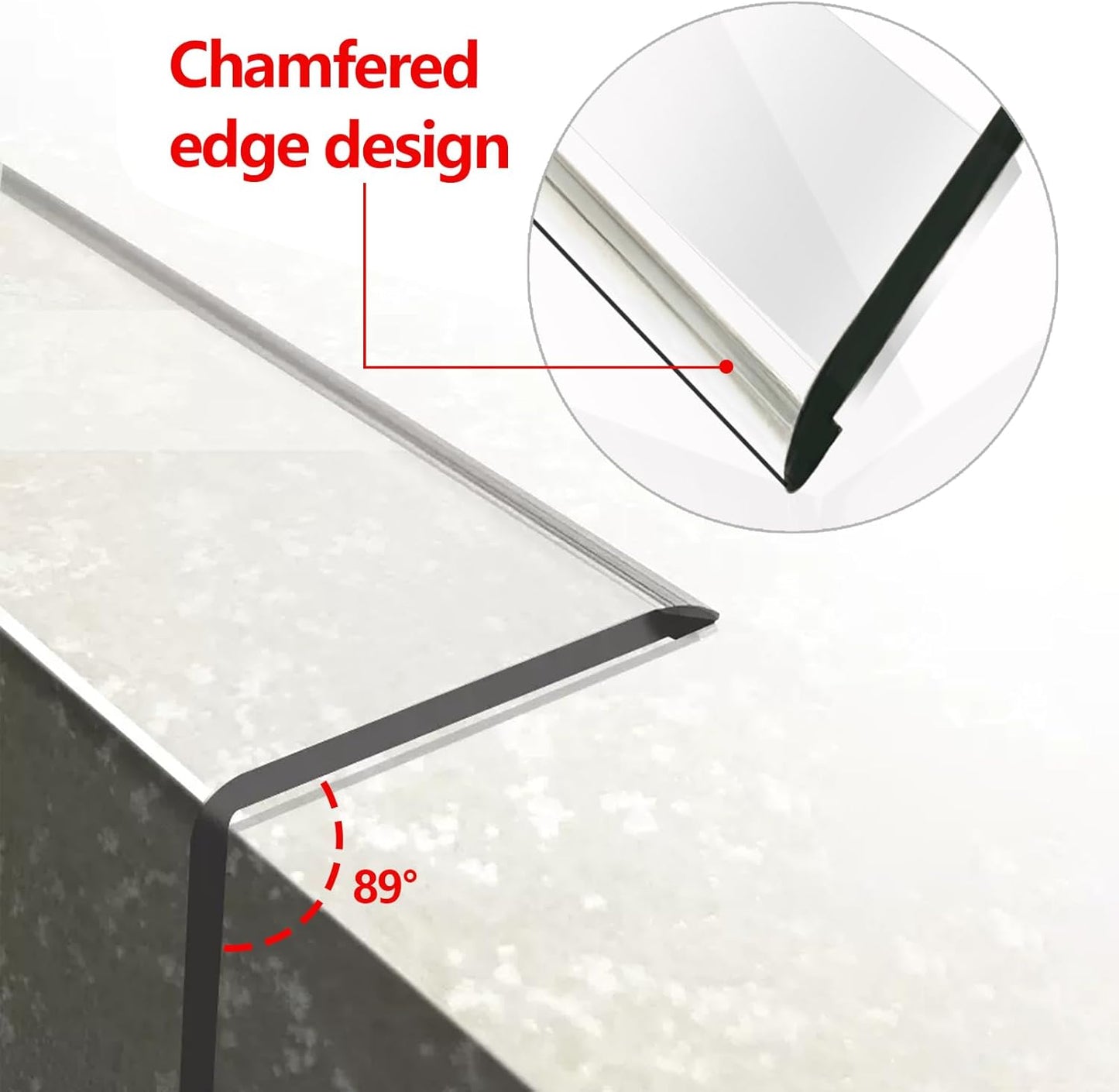 Wall Corner Protector - 4PCS, 31.5"x1.18" - Self Adhesive Clear Corner Protectors for Walls, Cabinet Doors, Edge Protector Trim; Easy to Install Corner Guards for Walls (80cm x 3cm)