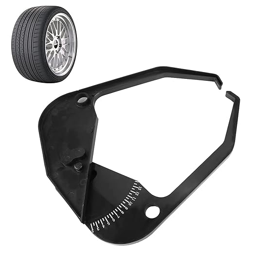 Watris Veiyi Car Tire Caliper, Wheel Caliper Tool, Wheel Width Caliper, Portable Wheel Rim Width Measuring Tool Tire Balancer Car Wheel Caliper Car Measuring Tool