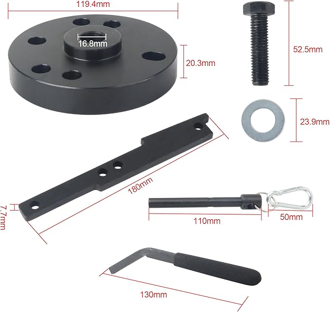 DAYUAN Cam Timing Injector Cam Gear Puller Tool Kit for Cummins ISX QSX Equivalent to 3163021 3163069