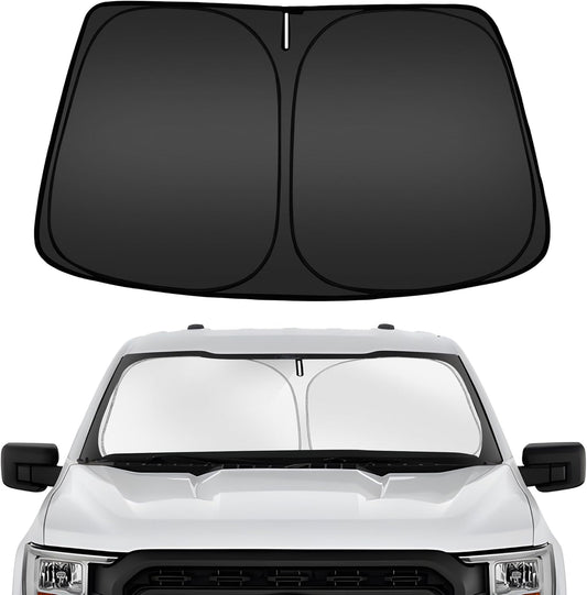 ARISMOTOR Windshield Sun Shade for Ford F-150 F150 2021-2025, Custom Fit Foldable Front Window Sunshade Sun Visor Protector, Block UV Rays Keep Your Car Cooler