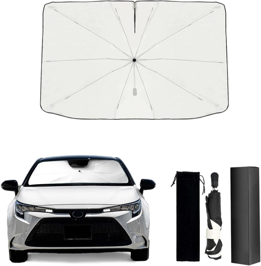 Umbrella Sunshade for Toyota Corolla Accessories 2025, Foldable Windshield Cover Sun Shade Umbrella Visor with UV Block Windshield Heat Insulation Protection (for Toyota Corolla 2020-2025)