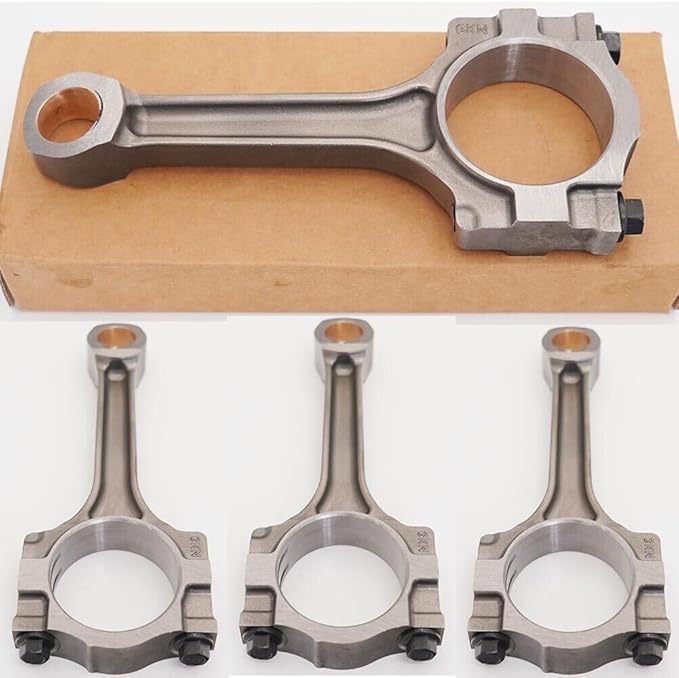 Complete 1ZZFE Engine Rebuild Kit 4pcs Pistons Set + Connecting Rods + Con Rod & Crankshaft Main Bearings for 00-08 Celica GT Corolla MR2 1.8L