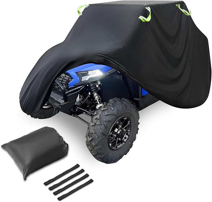 StarknightMT UTV Cover 2-3 Seater Upgarded, Heavy Duty Cover Compatible with Polaris Ranger RZR General 1000 Talon Zforce Uforce 1000 Defender with Reflective Strips UTV Full Weather Cover