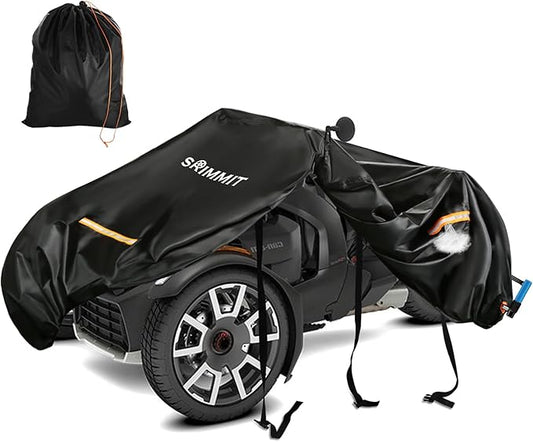 Can Am Ryker Cover Waterproof,Upgraded Full Cover Compatible with Can-am Ryker Accessories 600/900/Sport/Rally Edition, Heavy Duty 420D Ryker Full Cover with Waterproof Strips,Rain Snow Protection