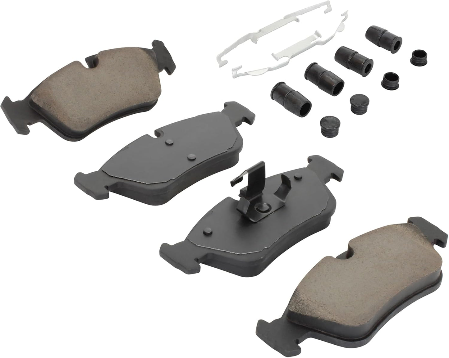 Premium Semi-Metallic Front Brake Pads (1001-0781M) Compatible with 1991-2007 BMW (318i/318is/318ti/320i/323Ci/323i/323is/323ti/325Ci/325i/325is/325xi/328Ci/328i/328is/525i/Z3/Z4)