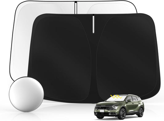 Windshield Sun Shade for Kia Sportage 2023-2025 2026 Foldable Sunshade Custom Fit Front Window Car Interior Accessories Protector Blocks UV Rays