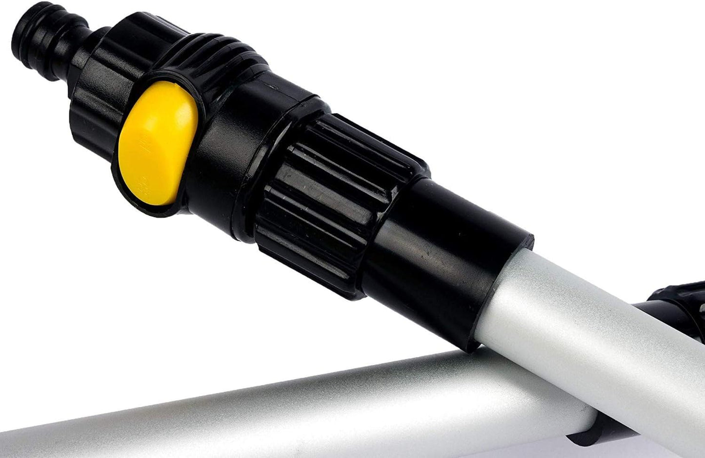 SENGO Car Wash Brush with Long Handle 12'' Lock Soft Bristle Brush car Scrub Brush 60'' Dismountable Pole with on/Off car wash mop Water Flow Through car Brush Clean RV SUV Truck Boat House siding