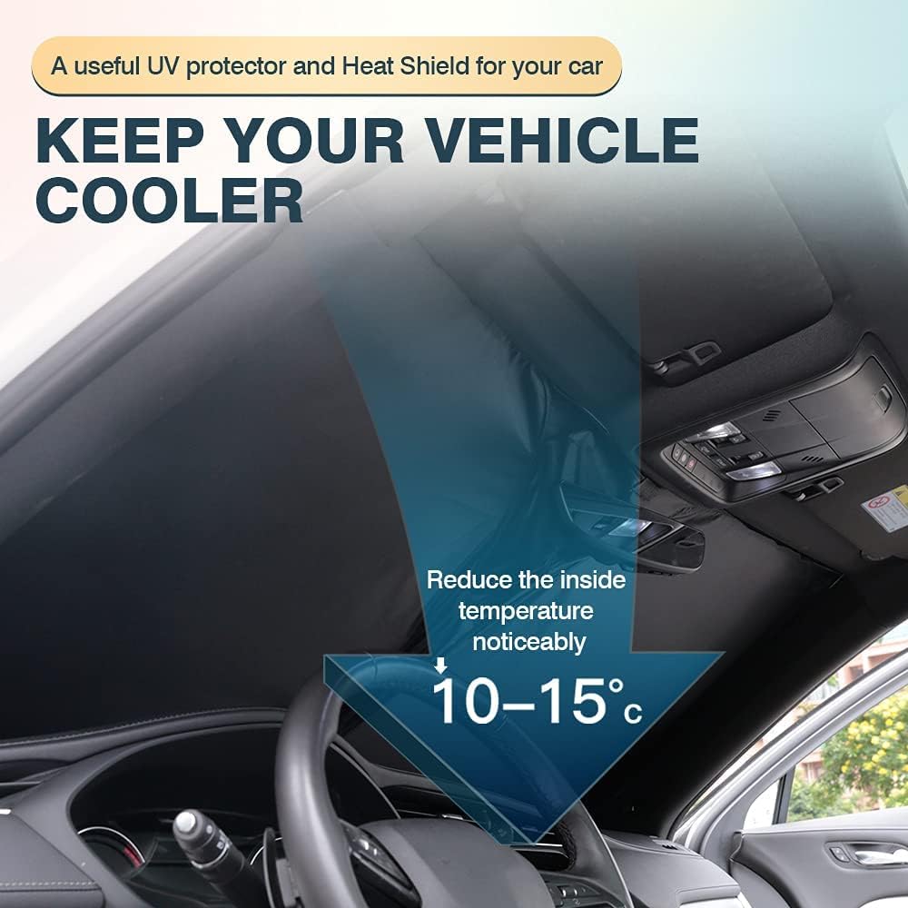 Cartist Custom Fit for Windshield Sunshade 2015-2022 GMC Canyon Sun Shade Foldable Car Window Sun Visor Block UV Rays