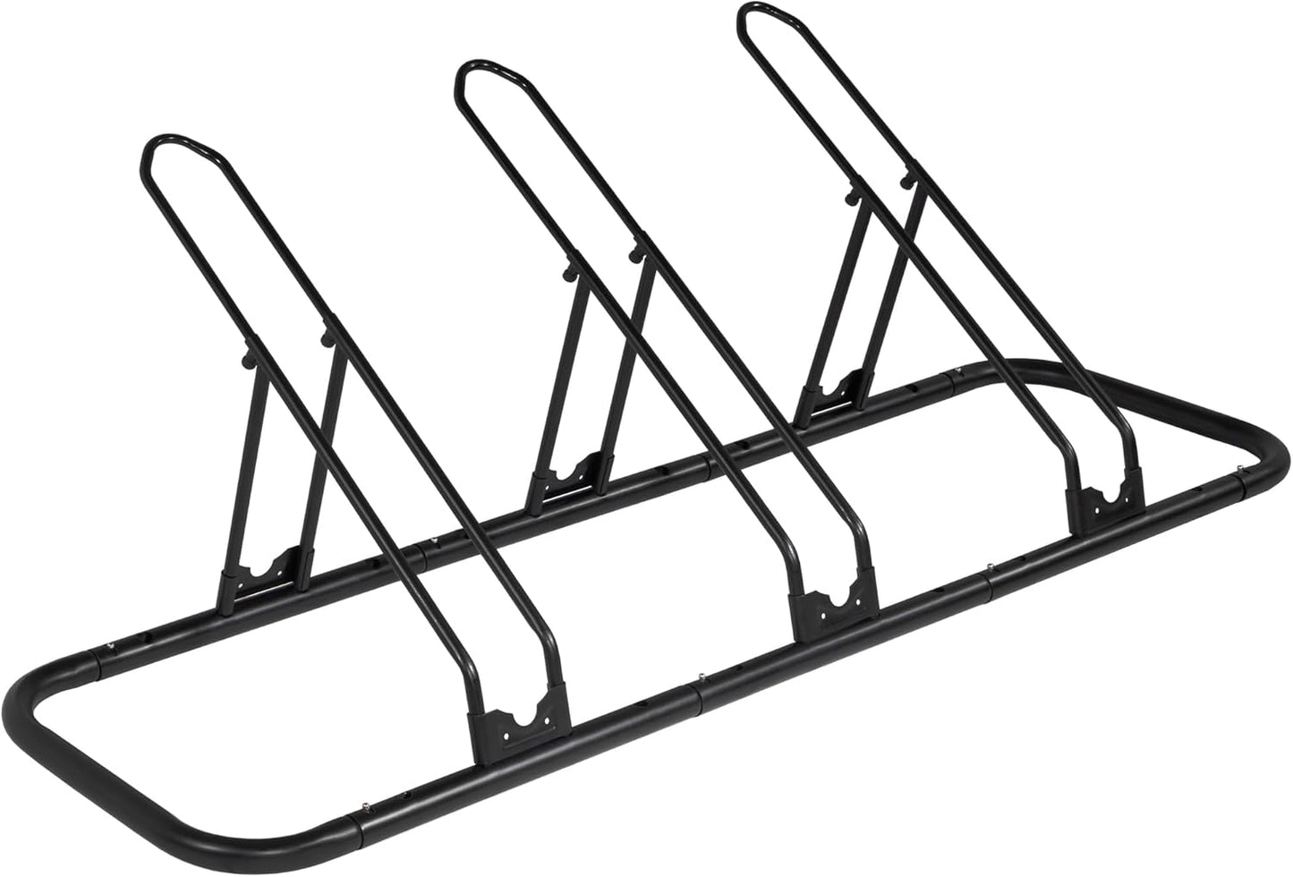 CyclingDeal Bike Rack Floor Parking Bike Stand for up to 6 Bicycles | Indoor, Home & Garage Storage Rack | Stable & Secure Bicycle Stand w/Tire Grooves Up to 29", Holding Plates & Custom Spacing