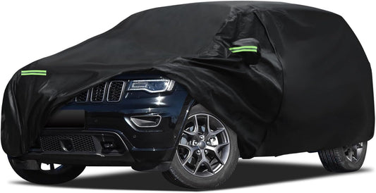 Car Cover Custom Fit for Jeep Grand Cherokee 2000-2025, Migaven Waterproof Full Exterior Cover Sun Rain Protection with Door Zipper and Cotton Lining