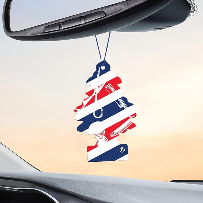 LITTLE TREES Car Air Freshener | Hanging Tree Provides Long Lasting Scent for Auto and Home | Fresh Shave, 24 Air Fresheners