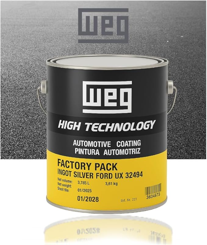 Auto Underbody Coating – 1 Gallon Factory-Type Automotive Paint | Rust Resistant for Truck & Car Frames & Undercarriage Protection | Durable Finish | Professional Automotive Paint (ALABASTER SILVER NH700M)