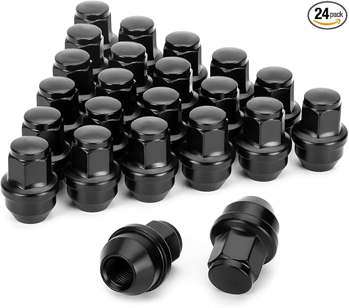 14x1.5 Lug Nuts For Ford F150 2015-2024,Solid One Piece Design Fits F-ord Expedition F-150 Lincoln Navigator on FORD OEM Aluminum Wheels,OE Replacement For ACPZ-1012-B Through-Hardened Steel NOT Swell