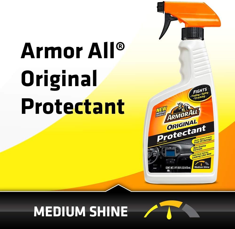 Armor All Original Protectant Spray, Car Interior Cleaner with UV Protection to Fight Cracking & Fading, 8 Oz (1 Pack)