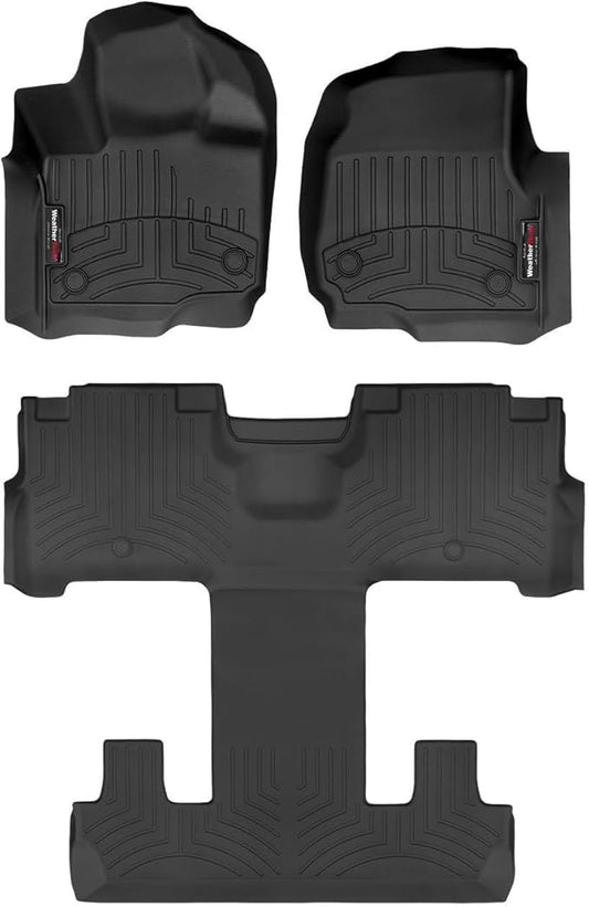 Weathertech Custom Fit FloorLiners for Ford Expedition - Full Set (441665-1-4), Black