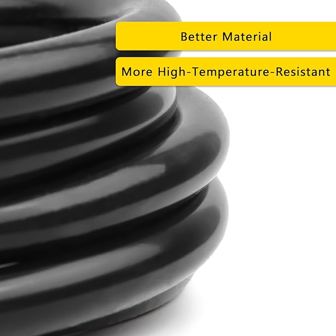 Vacuum Hose Automotive 10 FT 5PCS, 1/8" 5/32" 1/4" 5/16" 3/8" ID High Performance 130PSI, Vacuum Lines Automotive, Silicone Tubing Hose