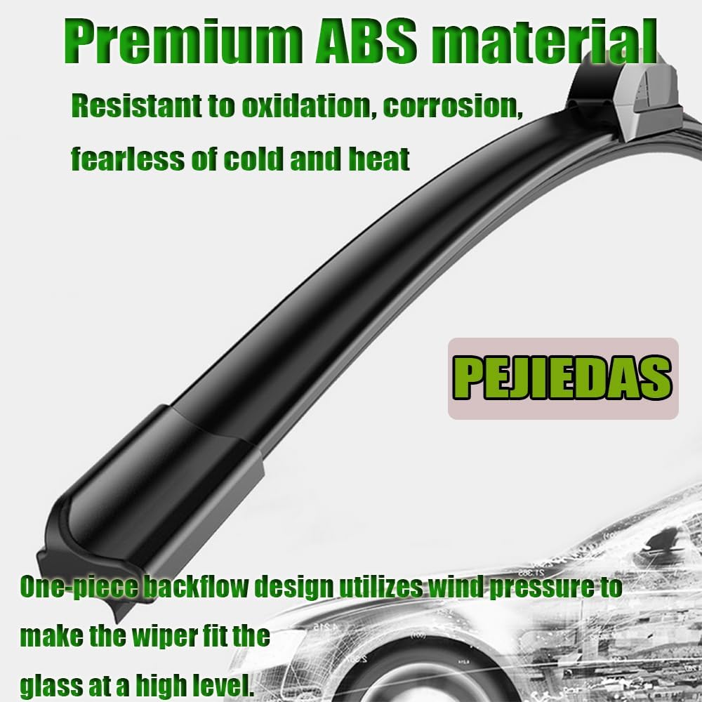 Set of Wiper Blades, Front Wiper + Rear Wiper Blades for Hyundai Santa Fe 2013-2018/Santa Fe XL 2019 (26 inch + 14 inch + 13 inch Wiper Blades）OE Original Style