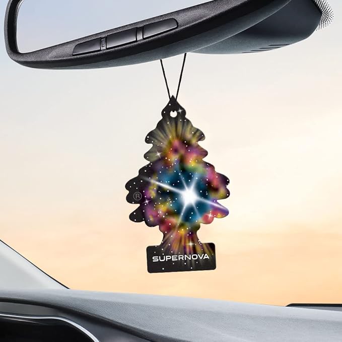LITTLE TREES Car Air Freshener | Hanging Tree Provides Long Lasting Scent for Auto and Home | Supernova, 24 Air Fresheners