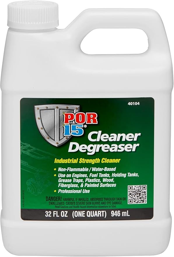 POR-15 Semi-Gloss Black Stop Rust Undercoating System, 3 Products, 32 fluid ounces each