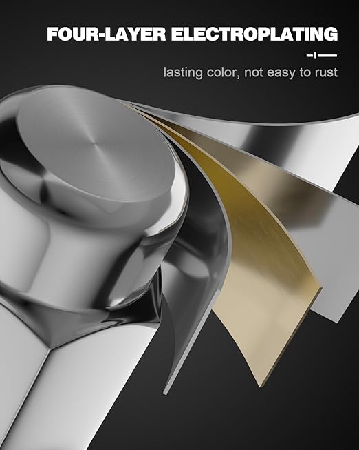 GAsupply M12x1.25 Lug Nuts, Closed End Bulge Acorn Chrome Lug Nuts Cone Seat 1.38" 35mm Tall 3/4" 19mm Hex, 20 Pack