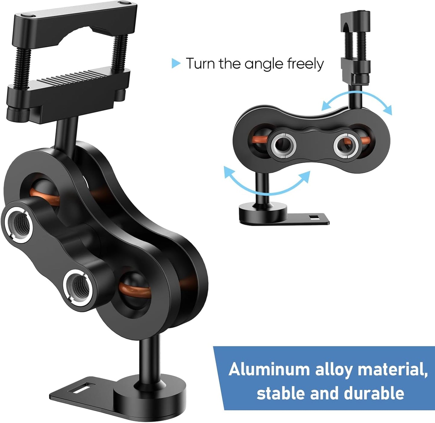 Radar Detector Mount Rearview Mirror Bracket,Car Truck Mirror Radar Mount Bracket,Aluminum Rearview Mirror Rod Mount (for Cobra Radar Detector)