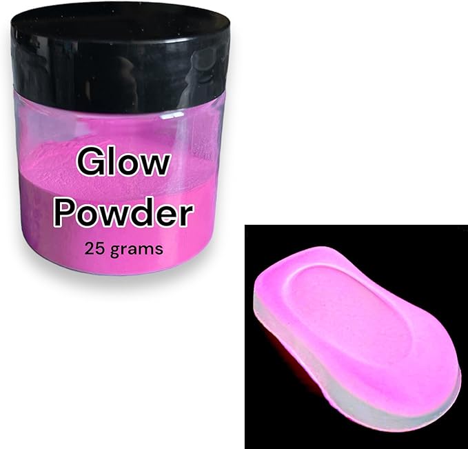 LiME LiNE Base Coat Maker Pigment Powder, Automotive Grade, Basecoat (Pink Glow in the Dark)