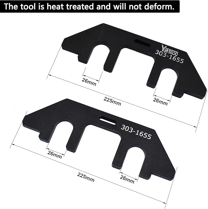 303-1655 Camshaft Holding Alignment Timing Tool, Compatible with Ford 3.5L EcoBoost Upgraded GT F-150 Expedition Lincoln Navigator, with Cylinder Head Screw Removal Socket, RT11