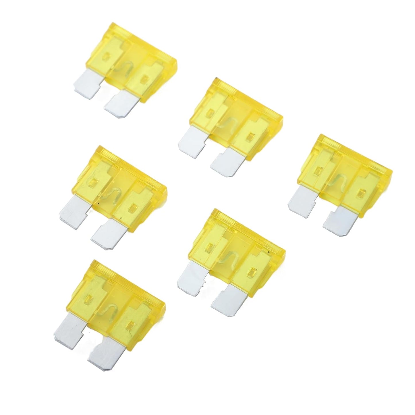 100 Pack Auto Fuses 20 AMP ATC/ATO Standard Regular Fuse Blade 20A Car Truck Boat Marine RV