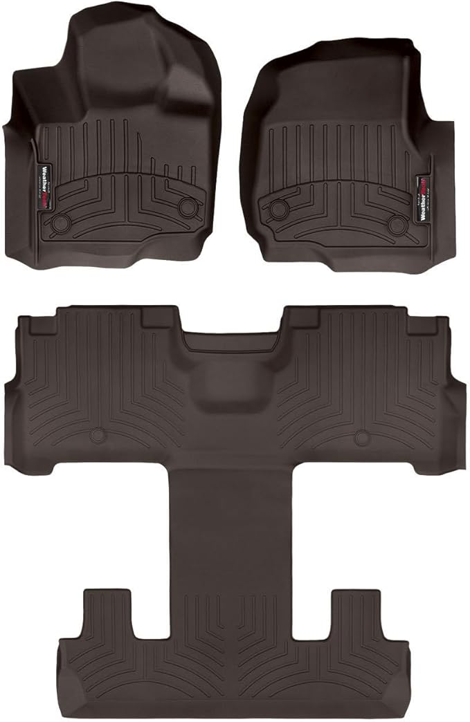 Weathertech Custom Fit FloorLiners for Ford Expedition - Full Set (471665-1-4), Cocoa