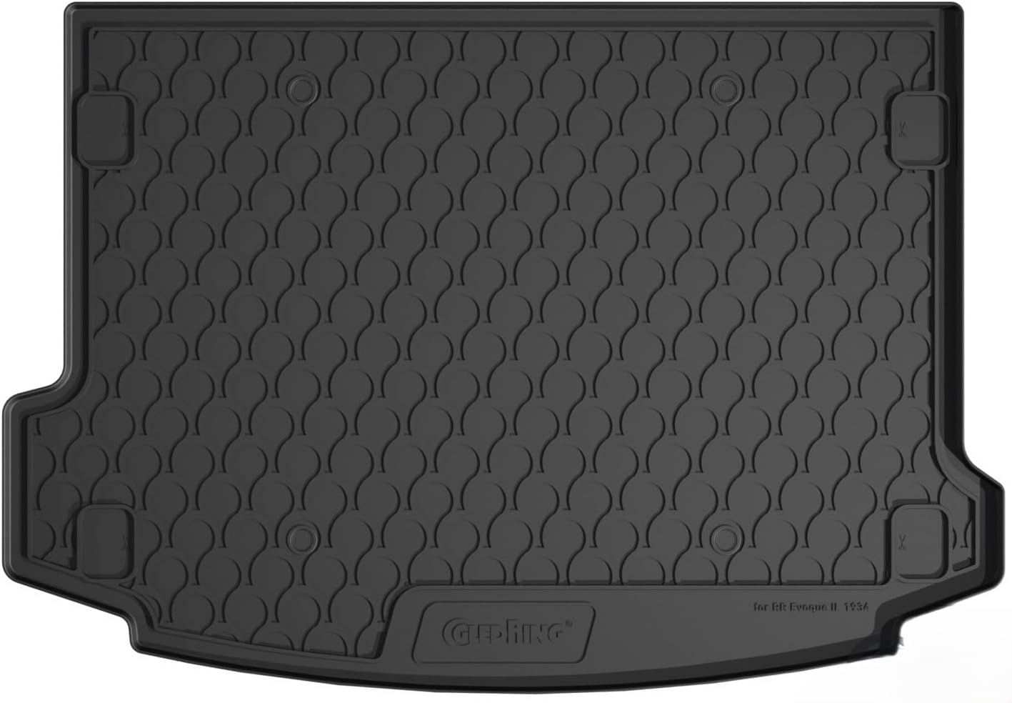 GledringUSA Custom Fit All-Weather Rubber Cargo Mat Compitable with Land Rover Range Rover Evoque (L551) 2019-2025 - No Trimming Needed.