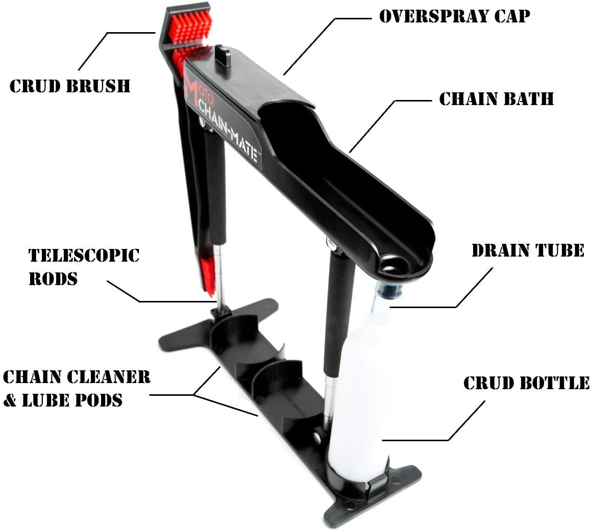 Moto Chain-Mate - The Ultimate Motorcycle Chain Cleaning and Lubrication Kit !
