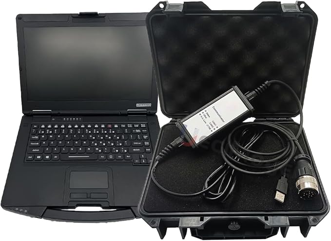 Diesel Laptops for Deutz Diagnostic Scanner Tool for Deutz DeCOM SerDia Support CAN K/L-Line with Serida 4.0 Dongle Software+Serpic (Adapter with Serida+Serpic(CF54))
