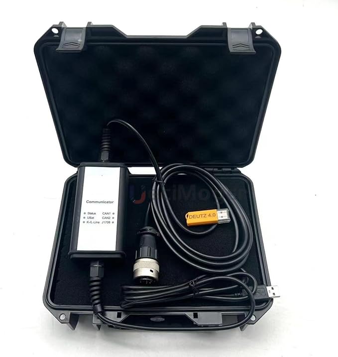 Diesel Laptops for Deutz Diagnostic Scanner Tool for Deutz DeCOM SerDia Support CAN K/L-Line with Serida 4.0 Dongle Software+Serpic (Adapter with 4.0 Dongle)