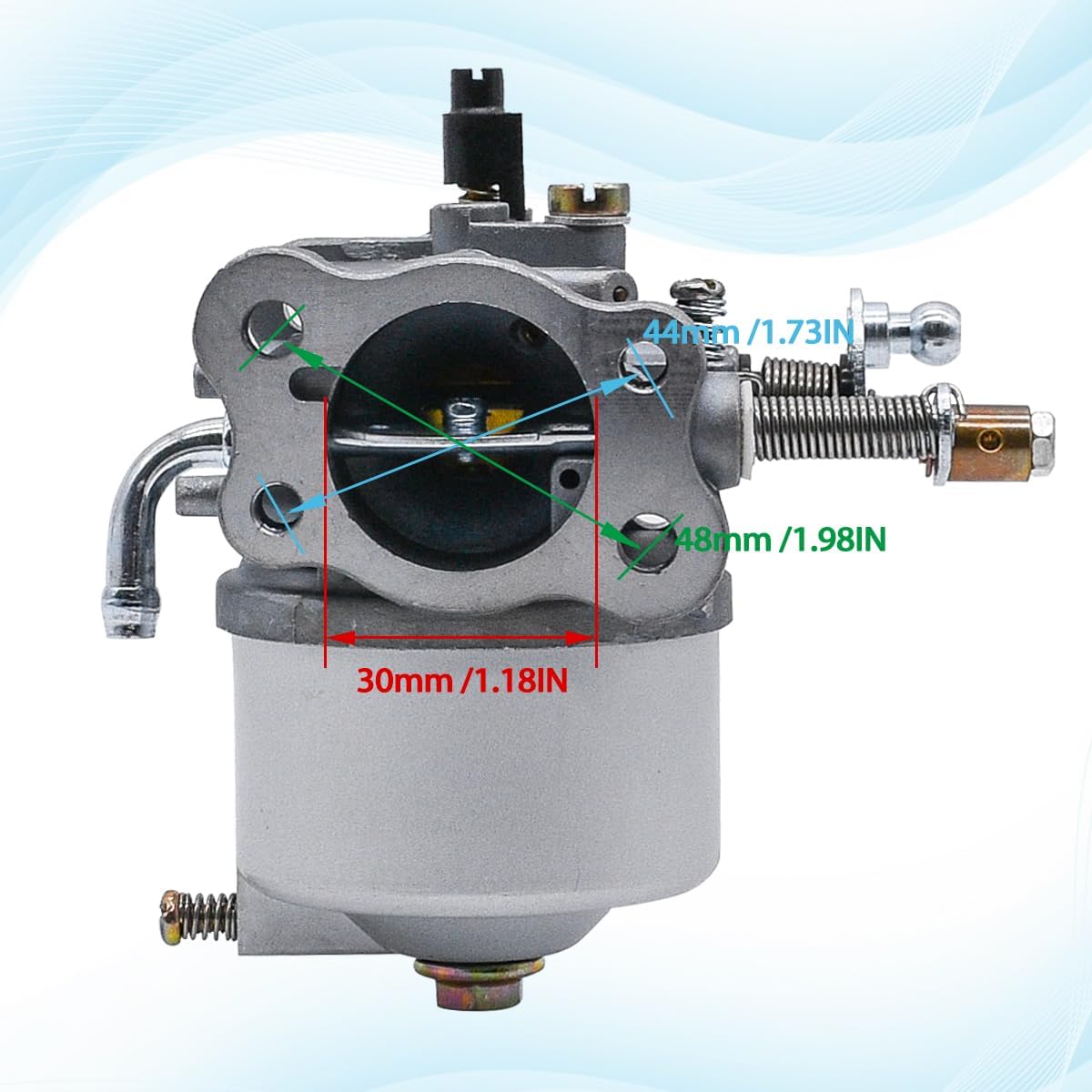 Golf Cart Carburetor Fit for EZGO Golf Cart Gas Car 350cc for Robin TXT Medalist 4-Cycle Workhorse ST350 Carb Replace 72558-G01 72558-G05 72840-G02 72873-G01 17559 520-184 with Filter Kit