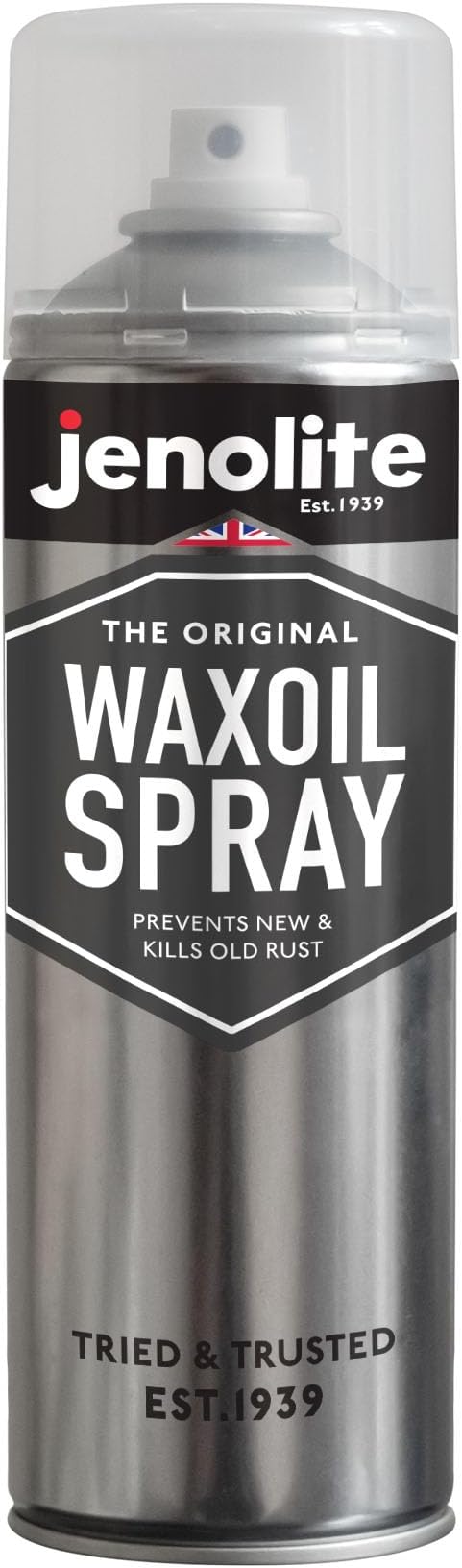 JENOLITE Waxoil Rust Prevention Aerosol, Car/Bike/Motorcycle Corrosion Protection Spray 500ml (16.9 fl oz)