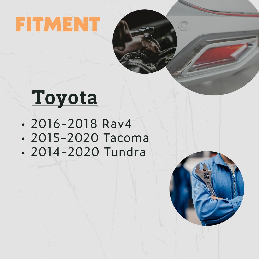 89341-0C010 Reverse Backup Sensor Parking Rear Bumper Parking Assist Sensor Replacement for Toyota RAV4 2017-2018 Tacoma 2017-2023 Tundra 2017-2021 4 Pack