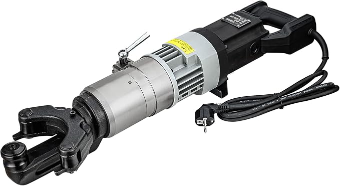 Electric Hydraulic Rebar Bender 1800W Portable Rebar Bending Machine 1 Inch #8-25mm Rebar Bending Angle 0-130 Degrees with Positioning Bolt, Fast Bending or Straightening, 110V