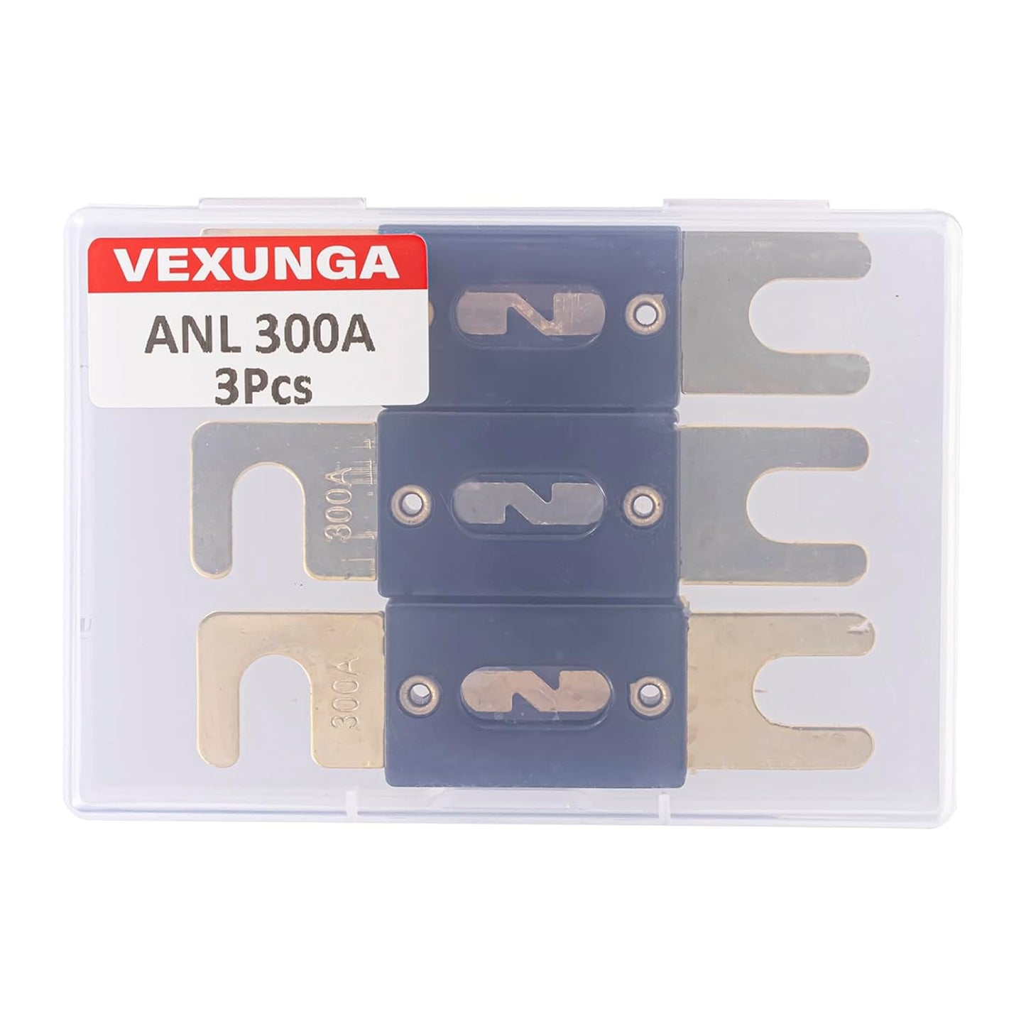 300A ANL Fuse 300 Amp Inline Blade Fuses 32V for Car Audio Inverter Automotive Stereo (Pack of 3 pcs)
