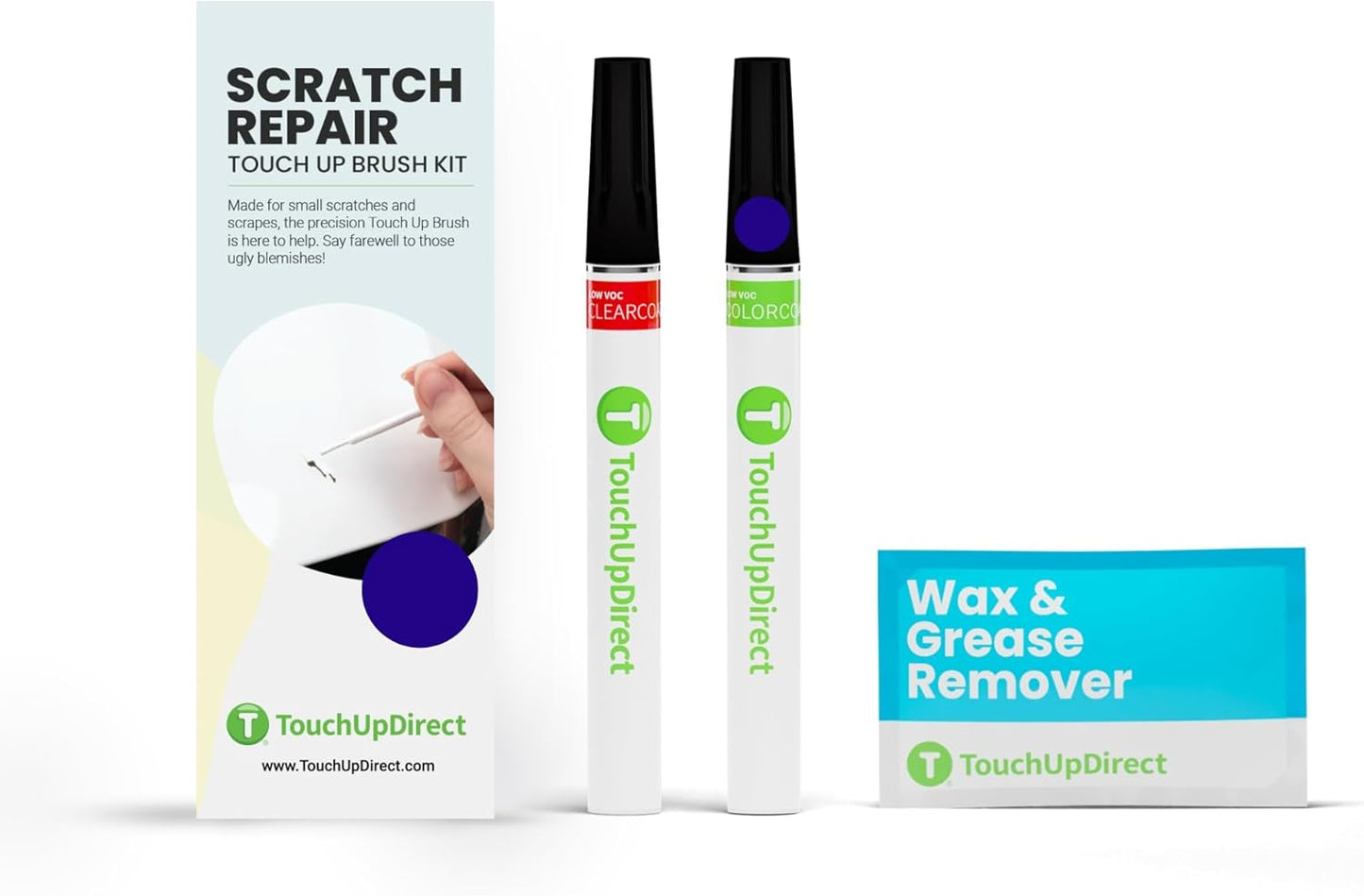 TouchUpDirect 8X8 Blueprint Compatible with Toyota Exact Match Scratch Repair Touch Up Paint - Brush Kit