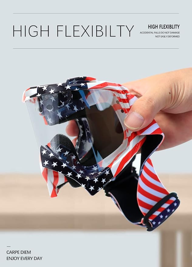 SPOSUNE Dirt Bike ATV Goggles UV400 Motorcycle Goggles for Men Women Youth Motocross Riding Goggles Windproof Dustproof