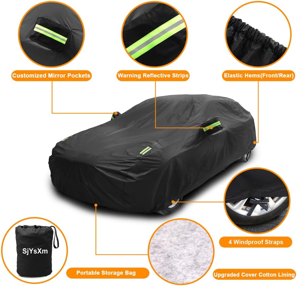 Car Cover Compatible with Bentley Continental GT Coupe/Continental GTC Convertible 2003-2023, Waterproof All Weather Car Cover with Cotton Lining, Outdoor Car Cover for Continental GT GTC