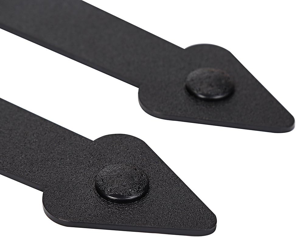 Magnetic Decorative Garage Door Curb Appeal Faux Hinges Handles Hardware Kit Color Black